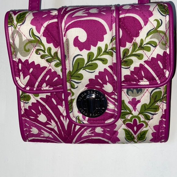 Fossil & Vera Bradley 2 crossbody black canvas and floral print EUC - Picture 4 of 16